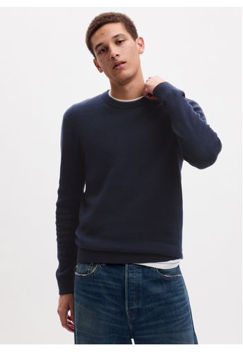 GAP - Pullover con lavorazione a punto riso, Uomo, Blu, Taglia M