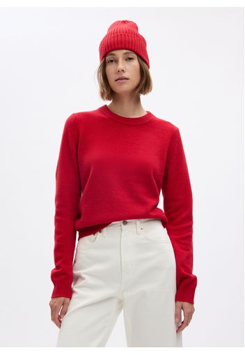 GAP - Pullover con scollo rotondo, Donna, Rosso, Taglia M