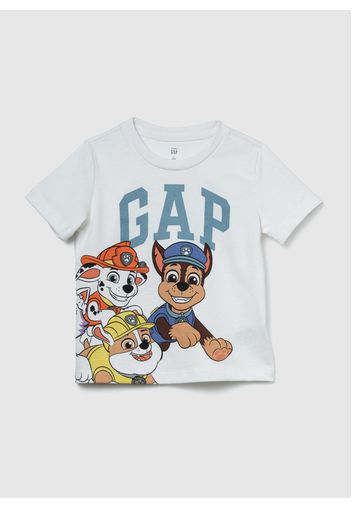 GAP - T-shirt stampa Paw Patrol e logo, Uomo, Bianco ottico, Taglia 4Y/104