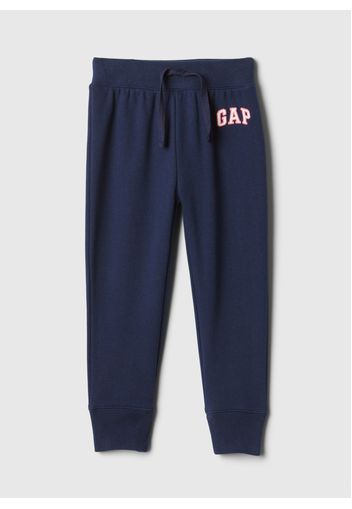 GAP - Joggers in felpa con stampa logo, Donna, Blu navy, Taglia 5Y/110