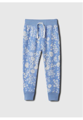 GAP - Joggers floreale con ricamo logo, Donna, Blu chiaro, Taglia 0-3M/50-56