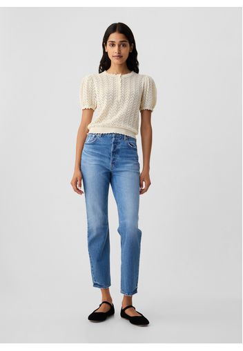 GAP - GAP x DÔEN Maglia pointelle, Donna, Crema, Taglia XS