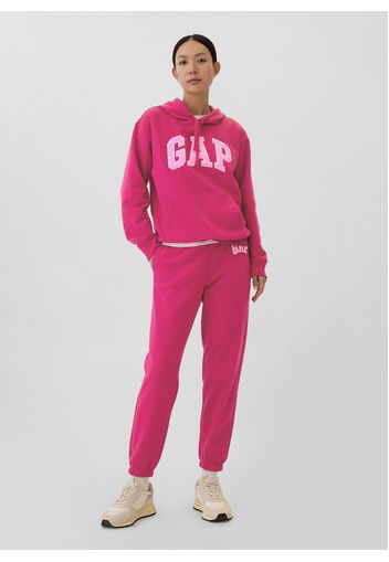 GAP - Felpa con cappuccio e logo, Donna, Rosa fuxia, Taglia XL