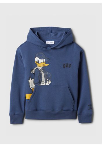 GAP - Felpa con cappuccio stampa Donald Duck, Uomo, Blu scuro, Taglia S/116-122