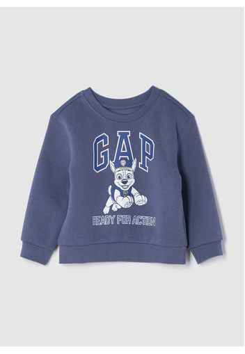 GAP - Felpa con stampa Paw Patrol e logo, Uomo, Blu avio, Taglia 12-18M/74-80