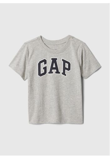 GAP - T-shirt grigia con logo GAP, Bambino, Grigio chiaro, Taglia 18-24M/79-84