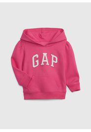 GAP - Felpa con cappuccio e patch logo, Donna, Rosa, Taglia 18-24