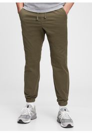 GAP - Joggers in tela con coulisse, Uomo, Verde, Taglia XS