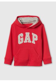 GAP - Felpa con cappuccio ricamo logo, Uomo, Rosso, Taglia 3-6M