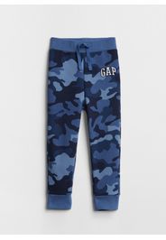 GAP - Joggers camouflage con ricamo logo, Uomo, Blu, Taglia 0-3M