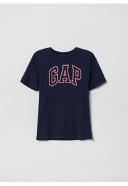 GAP - T-shirt girocollo con stampa logo, Uomo, Blu, Taglia L