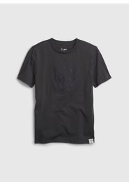 GAP - T-shirt in cotone con stampa Black Panther, Uomo, Grigio, Taglia S