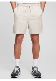 GAP - Bermuda jogger in cotone stretch, Uomo, Beige, Taglia S