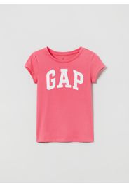 GAP - T-shirt in cotone con stampa logo, Donna, Rosa, Taglia XXL