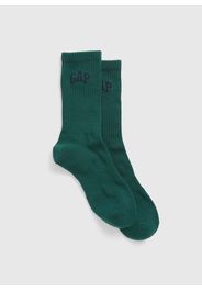 GAP - Calze midi con logo, Uomo, Verde, Taglia S/M