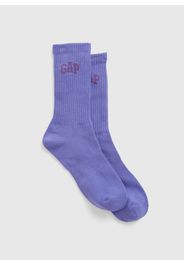 GAP - Calze midi con logo, Uomo, Viola, Taglia M/L