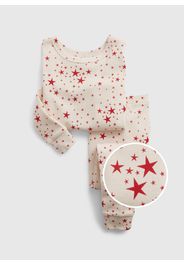 GAP - Pigiama lungo in cotone stampa stelle, Multicolor, Taglia 4YRS