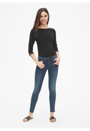 GAP - T-shirt in cotone e modal stretch, Donna, Nero, Taglia S