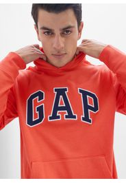 GAP - Felpa in French Terry con ricamo logo, Uomo, Rosso, Taglia L