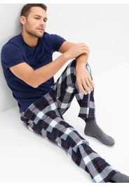 GAP - Pantalone pigiama lungo in flanella tartan, Uomo, Multicolor, Taglia XS