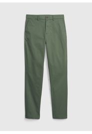 GAP - Pantaloni slim fit in cotone stretch, Uomo, Verde, Taglia 32X30