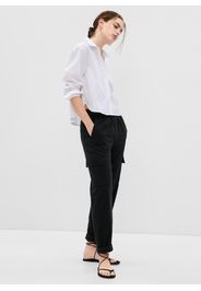 GAP - Joggers cargo in twill, Donna, Nero, Taglia S