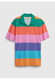 GAP - Polo in piquet fantasia, Uomo, Multicolor, Taglia XS