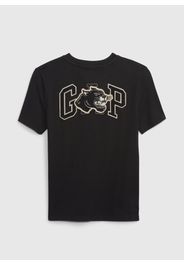 GAP - T-shirt girocollo Brooklyn Circus logo, Uomo, Nero, Taglia XS