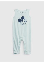 GAP - Tutina smanicata stampa Disney Topolino, Azzurro, Taglia 3-6M