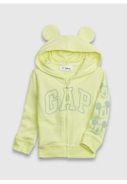 GAP - Full-zip con cappuccio stampa Disney e logo, Uomo, Giallo, Taglia 6-12M