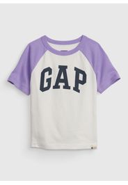 GAP - T-shirt in cotone con stampa logo, Uomo, Multicolor, Taglia 2YRS