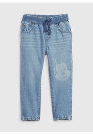 GAP - Jeans pull-on con stampa Disney Topolino, Uomo, Denim, Taglia 2YRS