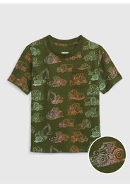 GAP - T-shirt in cotone con taschino, Uomo, Verde, Taglia 2YRS