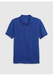 GAP - Polo in piquet tinta unita, Uomo, Blu, Taglia XXL