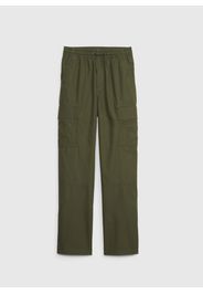 GAP - Joggers cargo in cotone con coulisse, Uomo, Verde, Taglia XSREG