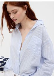 GAP - Camicia a righe con lurex, Donna, Multicolor, Taglia L