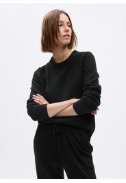 GAP - Pullover con scollo rotondo, Donna, Nero, Taglia XL