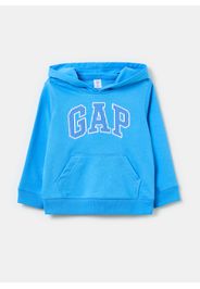 GAP - Felpa con cappuccio e patch logo, Uomo, Azzurro celeste, Taglia 6-12M/62-74