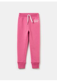 GAP - Joggers con ricamo logo e fiorellini, Donna, Rosa lampone, Taglia 6-12M/62-74