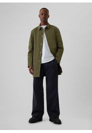 GAP - Trench corto, Uomo, Verde militare, Taglia S