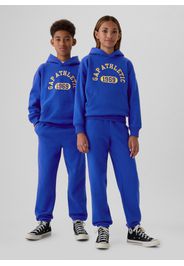 GAP - Felpa con cappuccio stampa logo Athletics, Uomo, Blu royal, Taglia XS/104-108