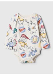 GAP - Body a maniche lunghe in cotone, Bianco, Taglia 0-3M/50-56