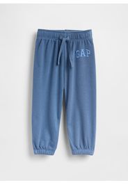GAP - Joggers in misto cotone con logo, Blu, Taglia 0-3M/46-58