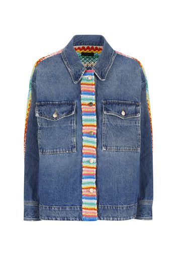 Sovracamicia Alanui Over The Rainbow In Denim