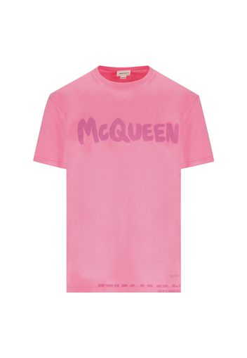 T-shirt McQueen Graffiti da Uomo