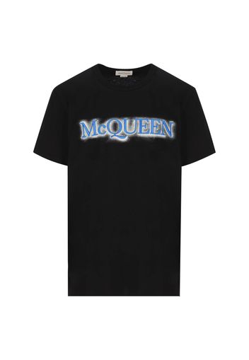 T-shirt McQueen Con Logo Effetto Spray