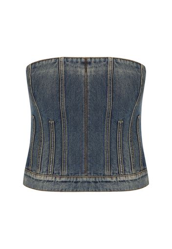 Top Bustier In Denim