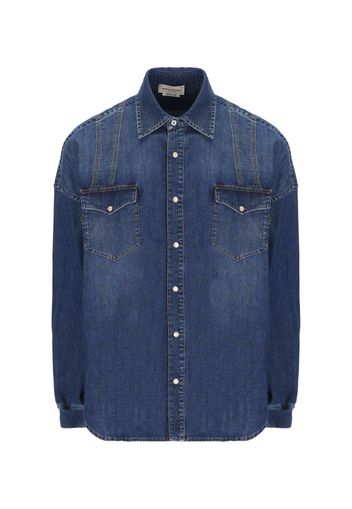 Camicia In Denim Di Cotone