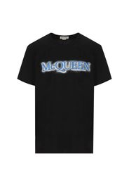 T-shirt McQueen Con Logo Effetto Spray