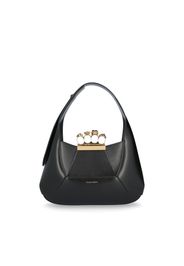 Borsa Hobo Jewelled da Donna in Nero